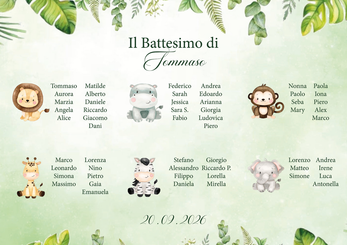 Tableau + Sagome ippopotamo