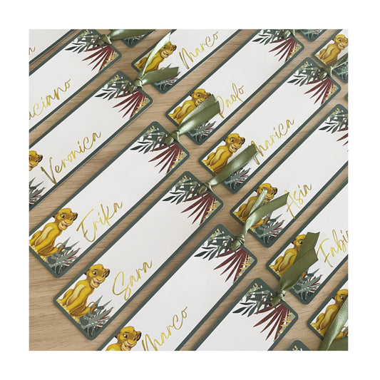 Segnalibri Segnaposto Personalizzabili