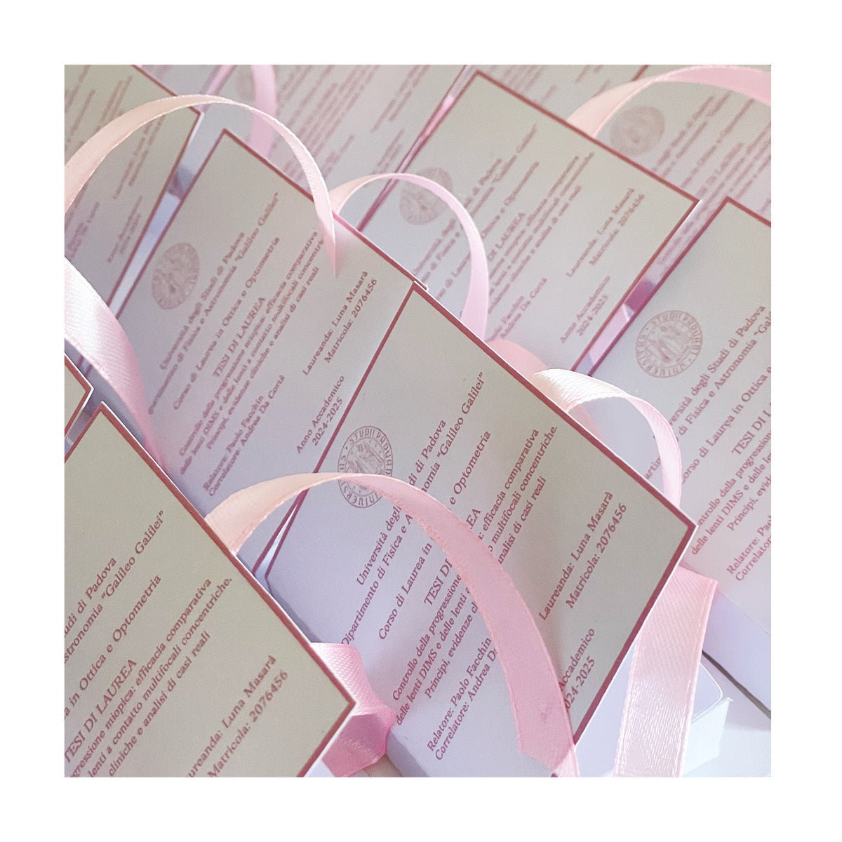 Mini Tesi porta confetti per laurea 