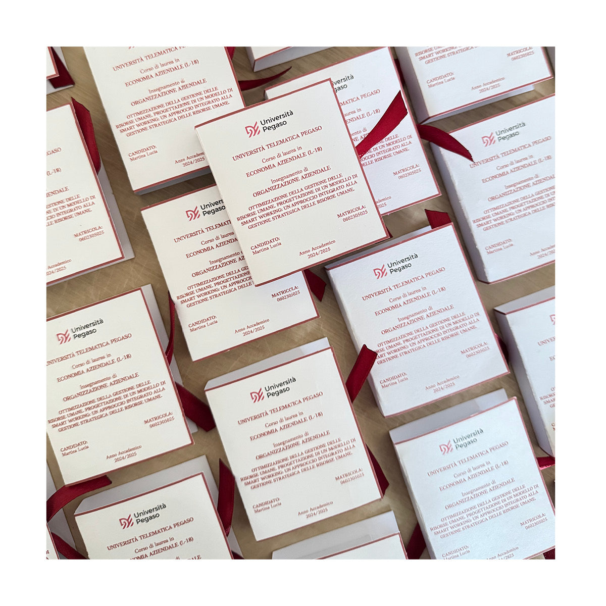 Mini tesi porta confetti personalizzabile 