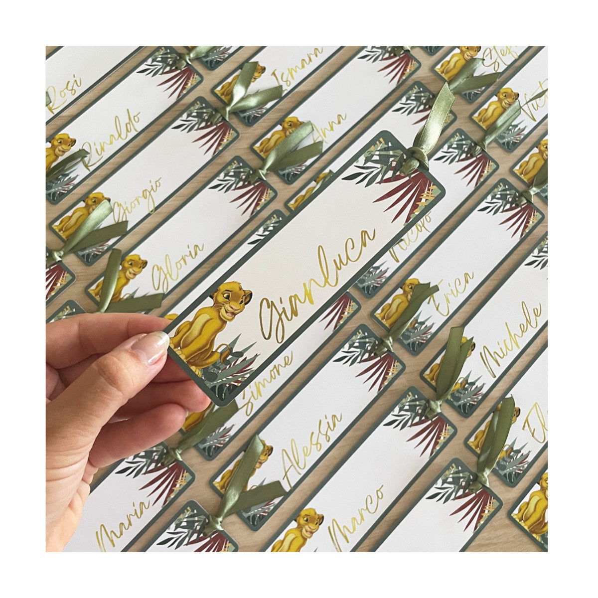 Segnalibri Segnaposto Personalizzabili