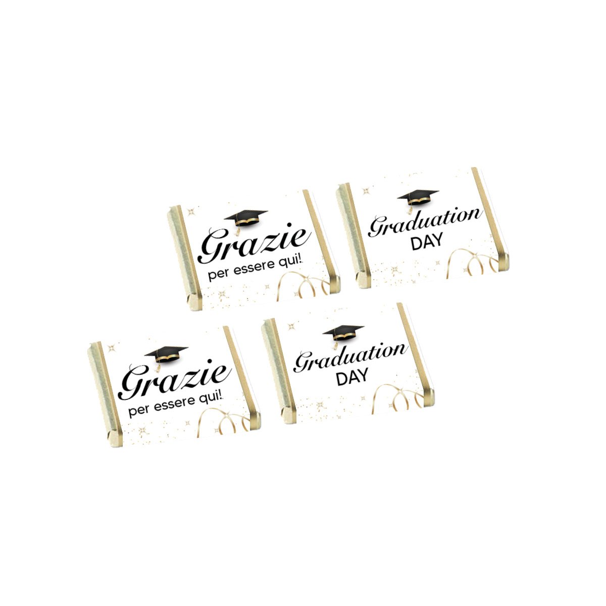 Cioccolatini Laurea Nero e Oro
