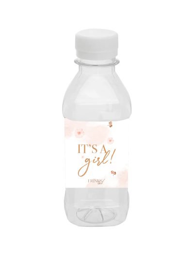 Mini bottiglie Baby shower Fiori