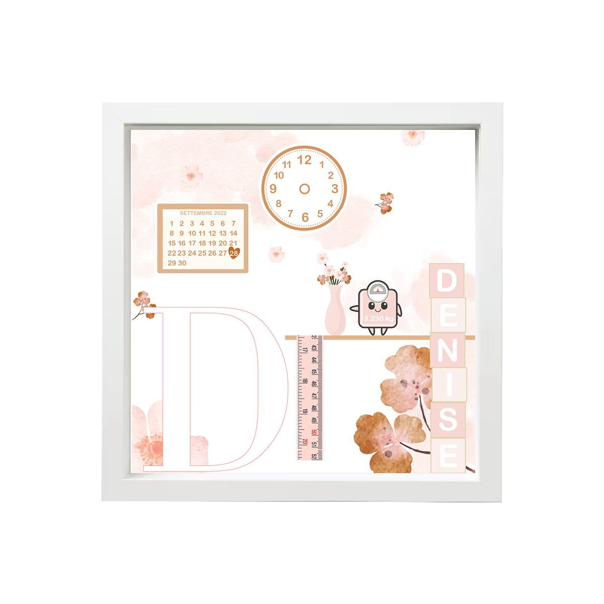 Quadretto Nascita Fiori