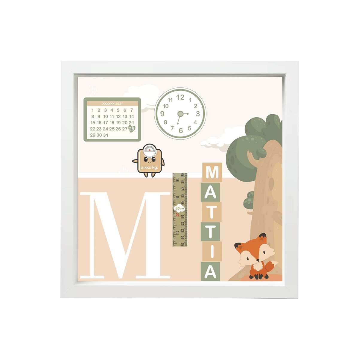 Quadretto Nascita Volpe