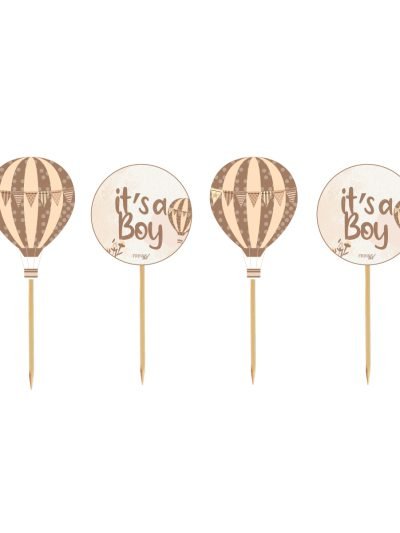 Topper Buffet Baby shower Mongolfiera • Bimbo